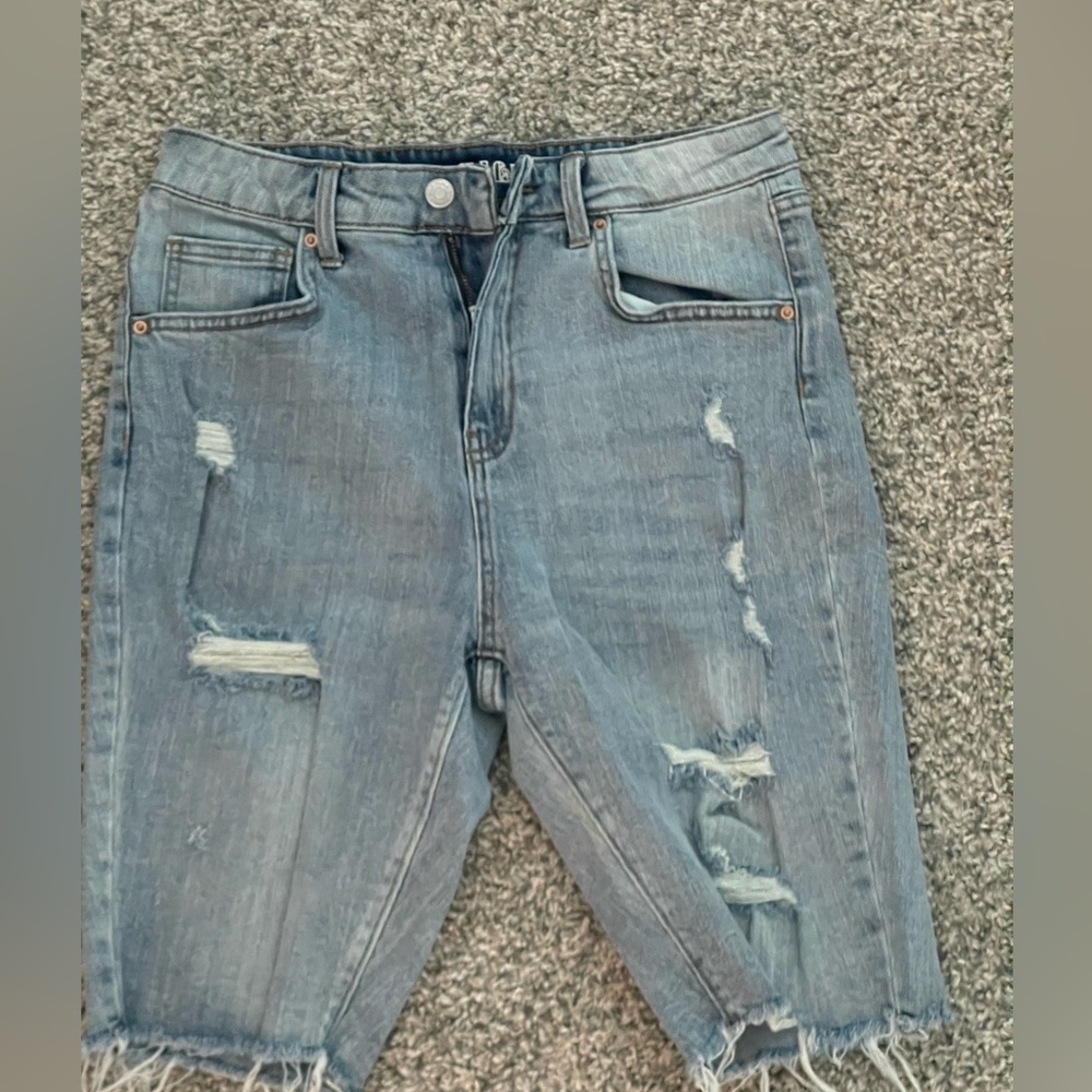 Blue jean shorts